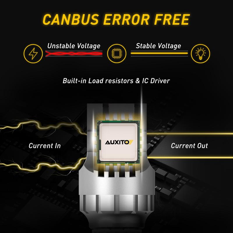 AUXITO LED Strobe Brake Lights Bulbs Red, Flashing Strobe Blinking LED Tail Light Bulbs for 7440/7443 T20 W21W 7441 7444 7443R,300% Brighter canbus ready plug and play LED stop blubs,T25 3156/3157   1157/2357 Tail Lights Brake Lights