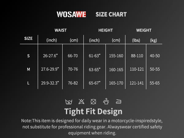 WOSAWE Women's Motorcycle Yoga Leggings with Removable Knee Pads Butt Lifting Cargo Pants High Waisted Sportswear Yoga fabric, light, smooth, no constraint, suitable for riding and daily use
