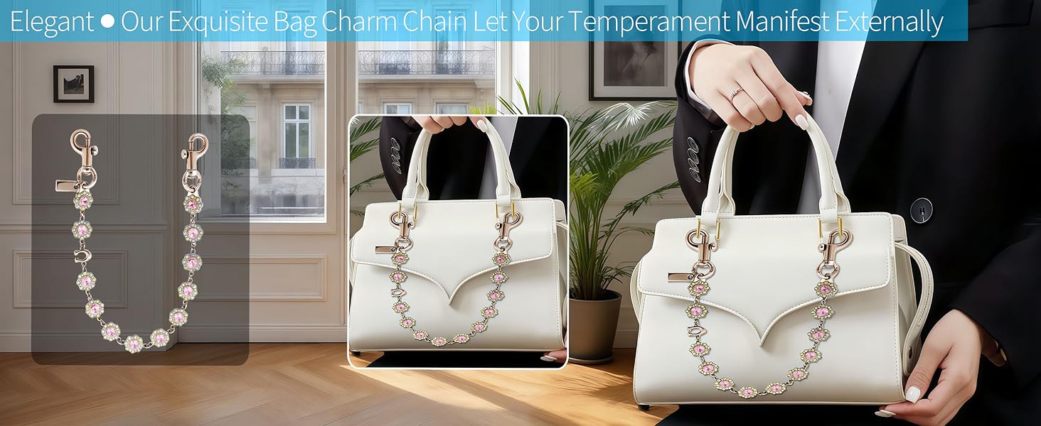 Chain Charm for Handbag, Purse Wallet &Pants Chain Jean Chains, Vintage Bag Strap Chains Extender