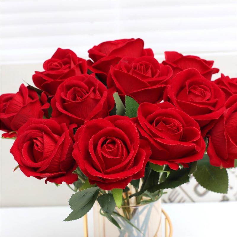 Artificial Rose Flower, 12pcs Creative Diy Spring Romantic Decorative Flower for Wedding Centerpieces Bouquet Artificial Roses Bouquet Home Decoration, Home Decor Ornaments, Spring Refresh Decor, Home Decor, Room Decor Artificial Rose Flower, 12pcs Creative Diy Spring Romantic Decorative Flower for Wedding Centerpieces Bouquet Artificial Roses Bouquet Home Decoration, Home Decor Ornaments, Spring Refresh Decor, Home Decor, Room Decor