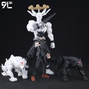 9L3D LUCKY13 Shikigami Duel Scene T13 Fushiguro Mahoraga Dogs Titan13 Poseable Dummy13 Anime Art Toys Model Christmas Gift