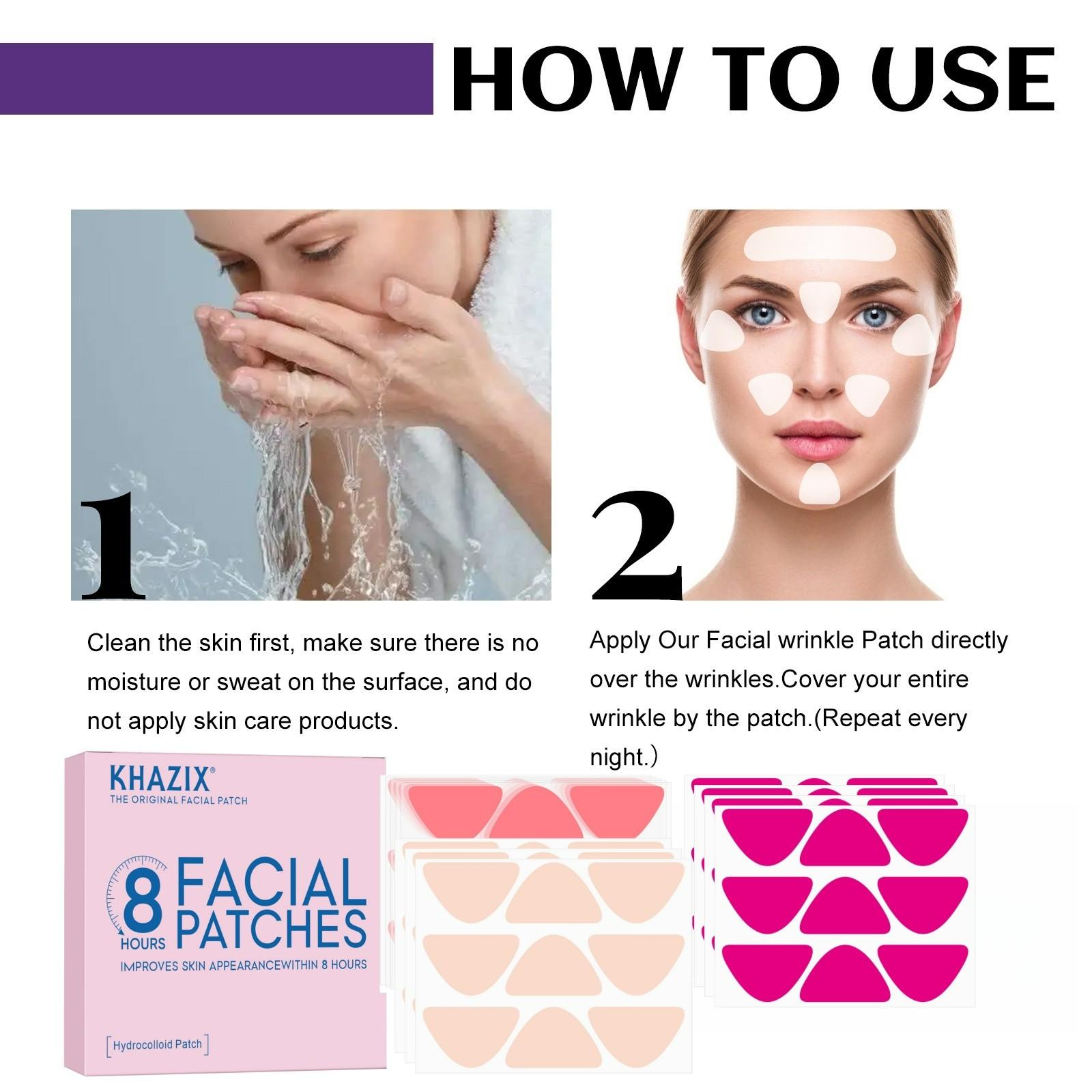 KHAZIX 90/180pcs Multi-Color Triangle Gentle Care Facial Patches,  Single Item, No Alcohol or Aerosol, Made in China