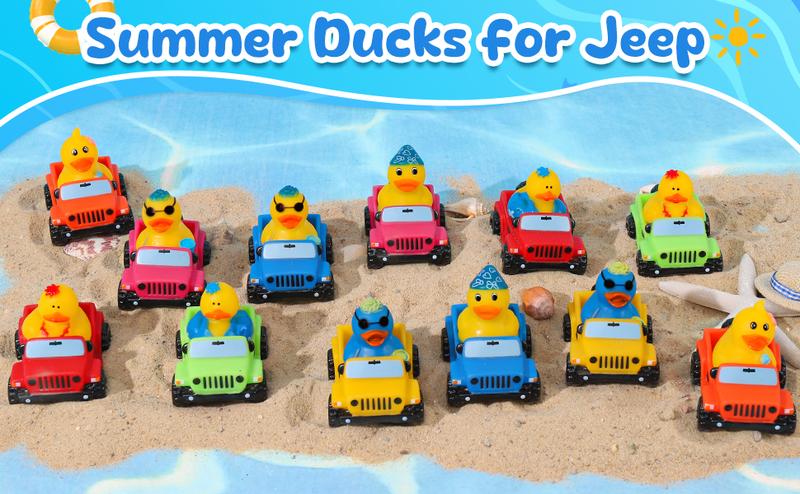 12 Pcs Summer Rubber Ducks for Jeeps, Valentine Rubber Ducks, 3.5 Inch Ducks for Jeeps ,2 Inch Ducks for Ducking, 12 Summer Ducks with 12 Cars, Summer Party Favors Gifts Swimming Pool Water Toys 12 Pcs Summer Rubber Ducks for Jeeps, Valentine Rubber Ducks, 3.5 Inch Ducks for Jeeps ,2 Inch Ducks for Ducking, 12 Summer Ducks with 12 Cars, Summer Party Favors Gifts Swimming Pool Water Toys
