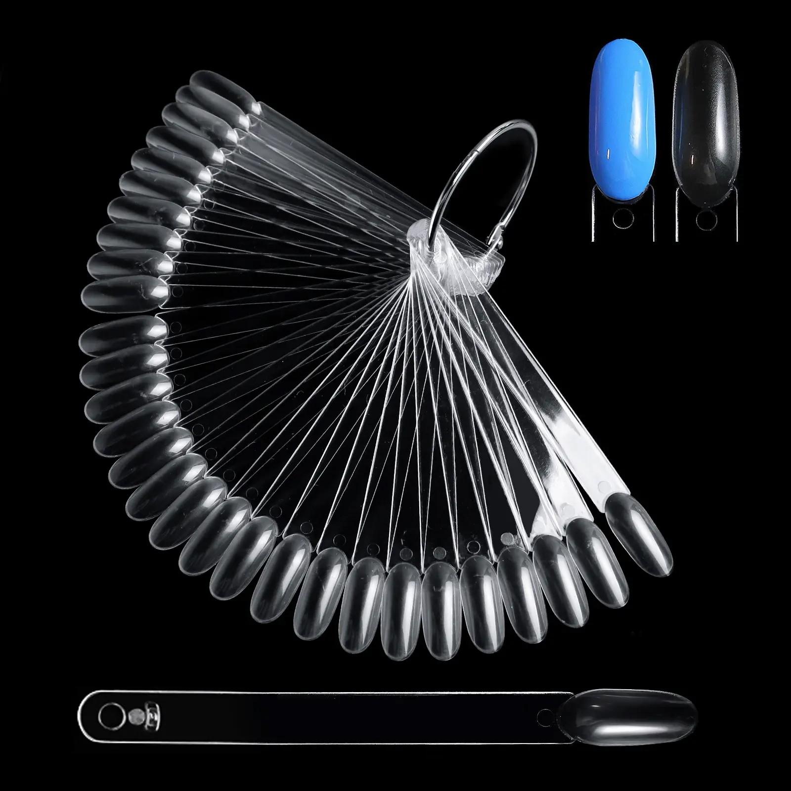 CyrilynnsNails New 50PCS Nail Products Nail Fan Card Polish Card Nail PolishPractice Polish Color Plate