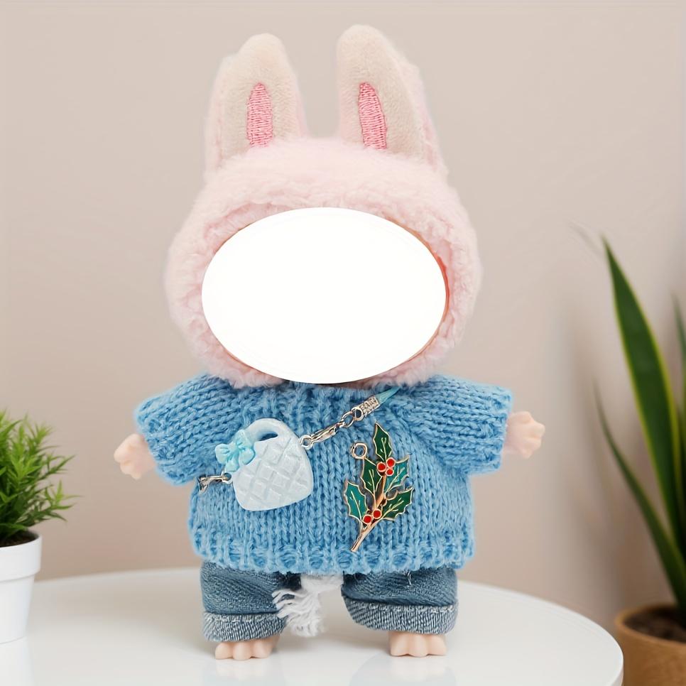 Plush Doll Clothes Set for La-Bu-Bu Dolls, Soft Fabric Costume, Fashion Doll Accessories, Doll House Decor, Gift Collection