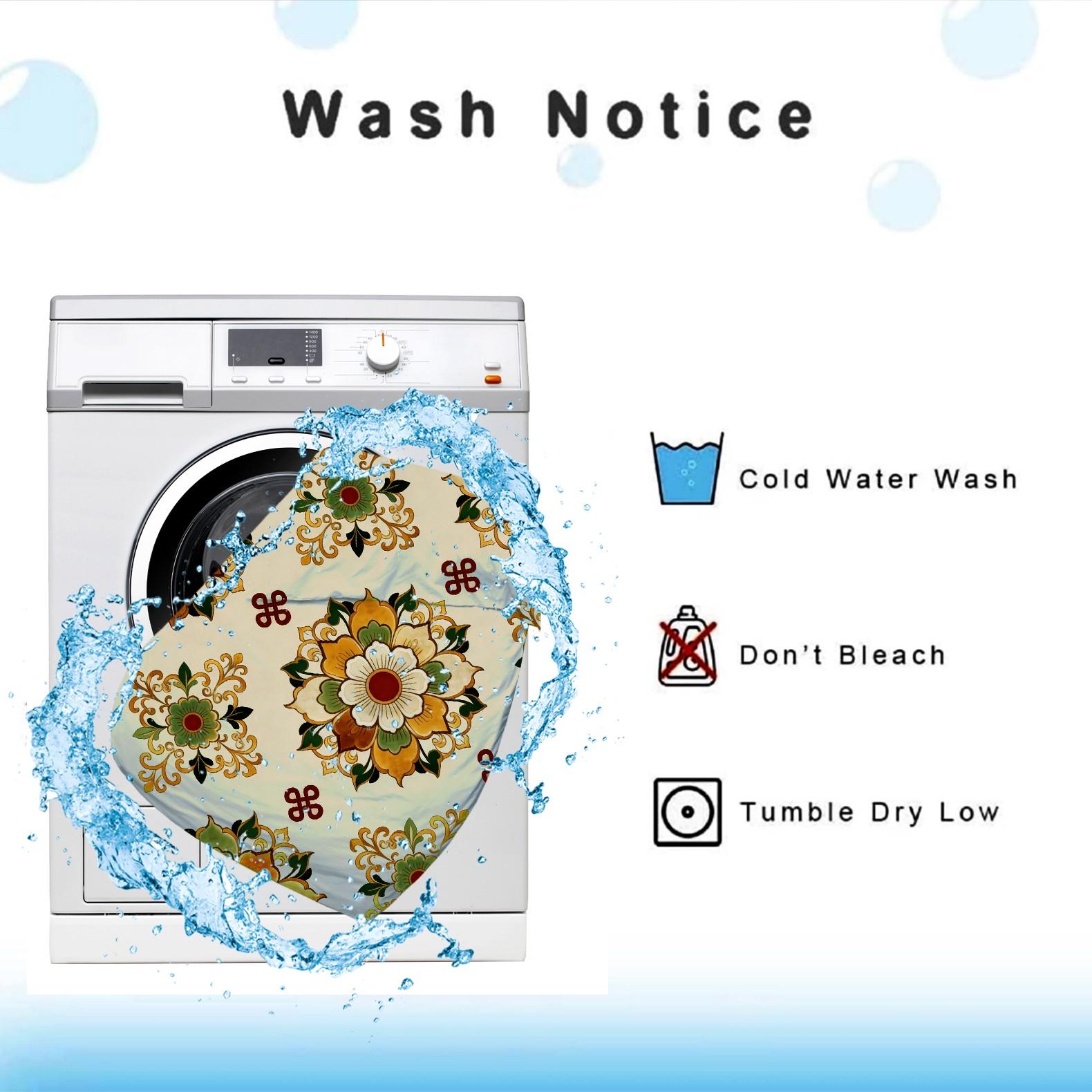 2/3 Piece Vintage Floral Mandala Comforter Set, HD Digital Printed Quilt, Soft Plush Bedding Set (Pillowcases No Inserts), U-Stitched All-Season Bed Comforter for Bedroom