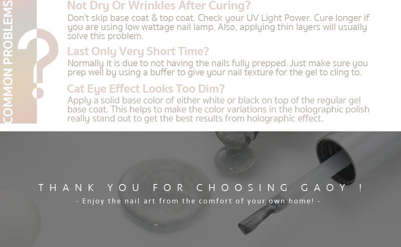 GAOY Cat Eye Gel Nail Polish, Christmas Gift Idea 16ml Silver Glitter Holographic Nail Polish with Magnet, Reflective UV Gel Cure Needed