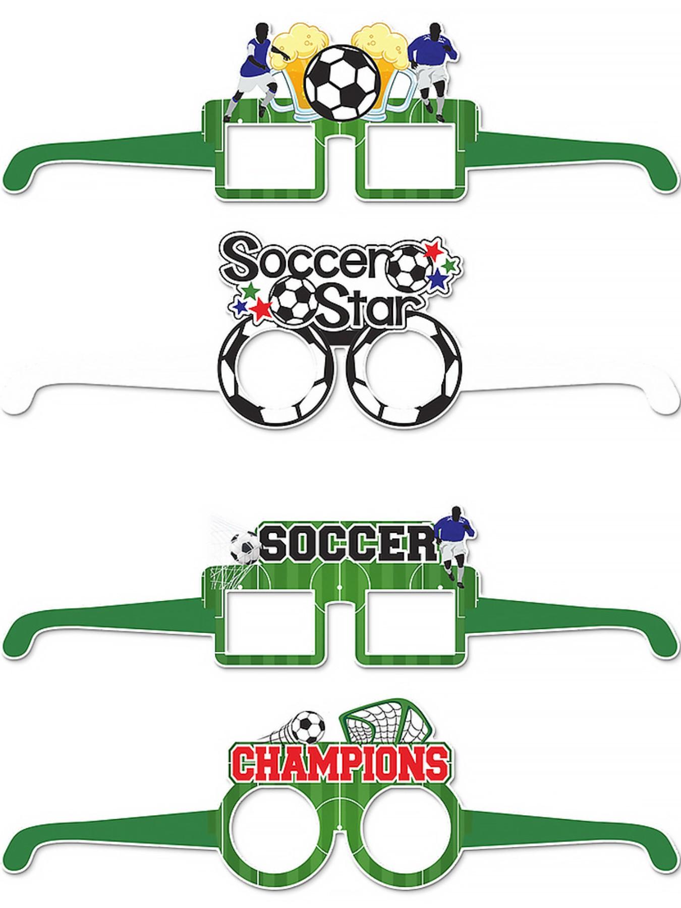 World Cup Football Glasses Theme Party Decorations, Us Canada Mexico, Cheer Props, Felt Glasses Frames, Perfect for Photos