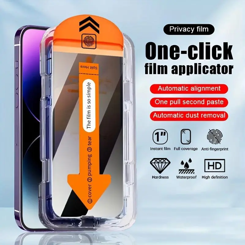Privacy Screen Protector & Camera Lens Protector for iPhone 17,16 Pro Max,15 Plus,14,13,12,11,Air,XS,XR - Full Coverage Anti-Peep Tempered Glass for Smartphone,Cellphone,Handheld Devices,Accessories - Upgrade Edge Protection,Easy Bubble-Free Installation,