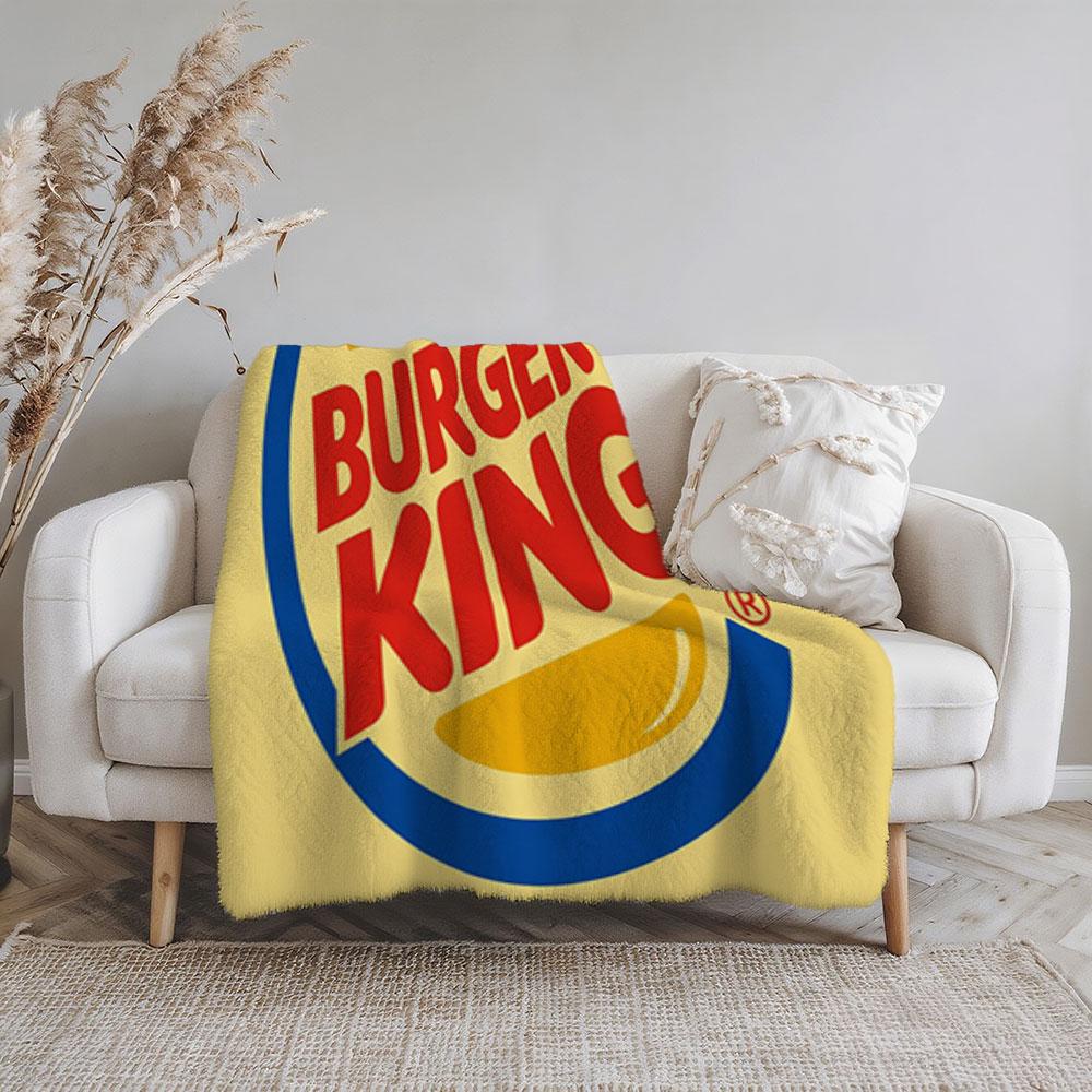 Bao Flavor King Print Flannel Blanket, Thick Fleece Blanket, Bedroom Throw, Couple's Blanket, Extra Large Leisure Blanket, Living Room Blanket