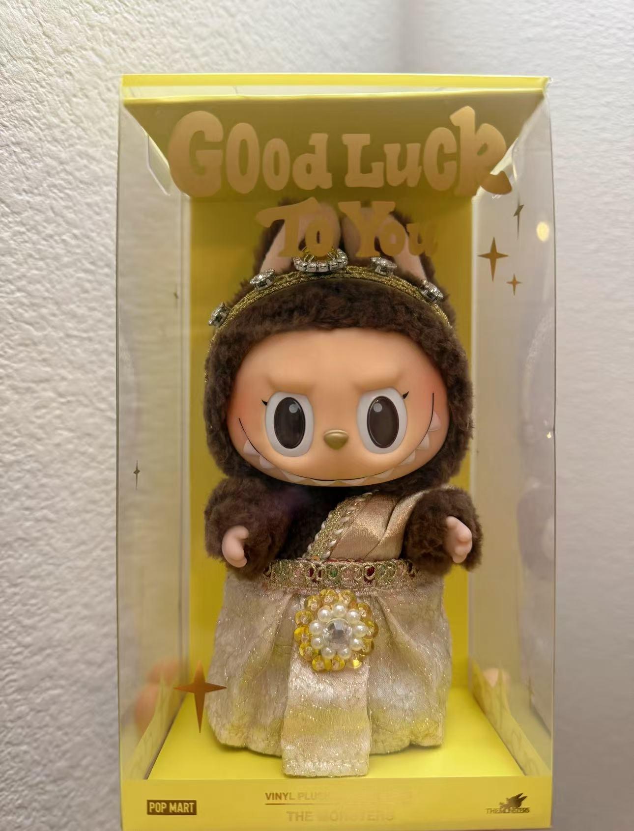 The Monsters Thailand Limited Good Luck to you Vinyl Plush Handing Card keychain doll pop mart