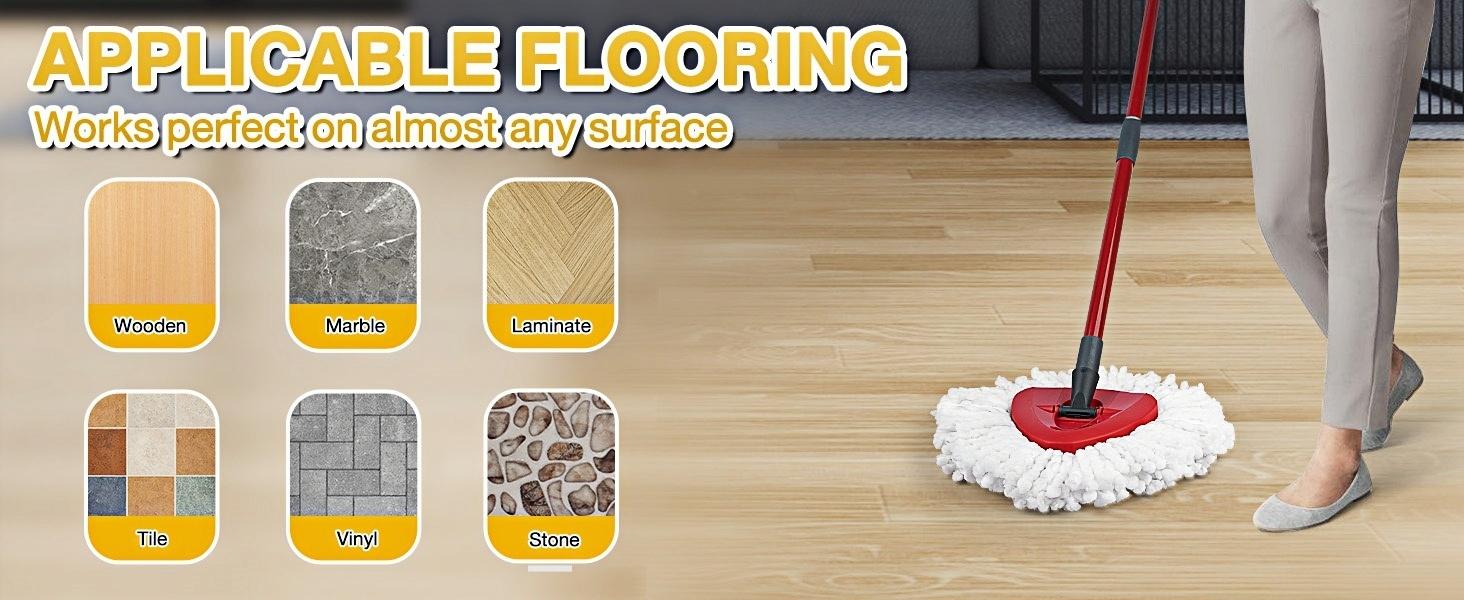 For O-Cedar EasyWring Microfiber Mop Refills 1 Tank System Spin Mop Head Set Pack Head & Scrub Brush Refill For o ceda Mop Scrubbing Deep Cleaning