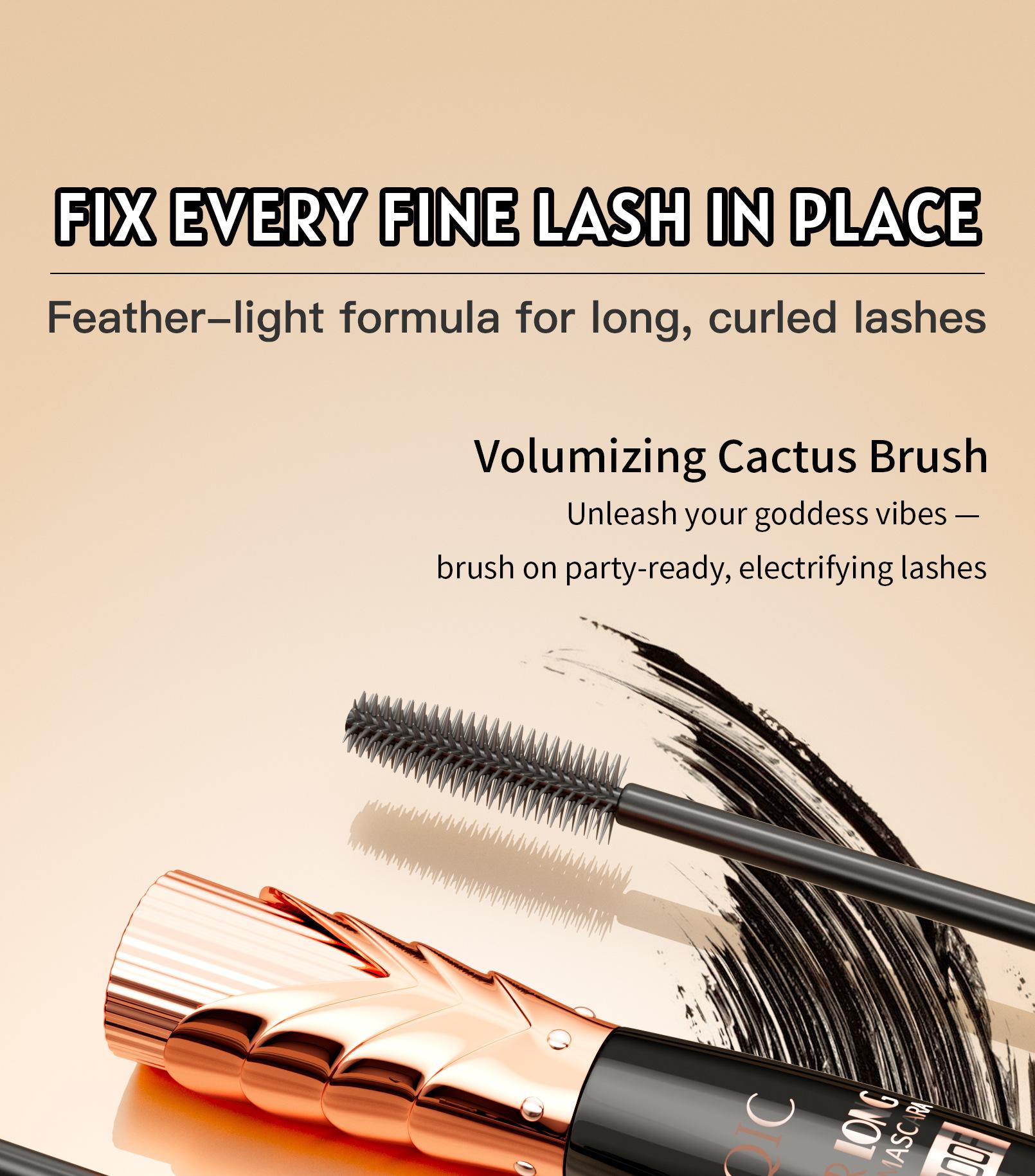 QIC Royal Crown Mascara 5D Fanning Effect for Sky-High Lashes! Achieve Length, Curl & Volume in One Swipe, The Secret to Fluffy Doll Lashes #mascara #makeuptok