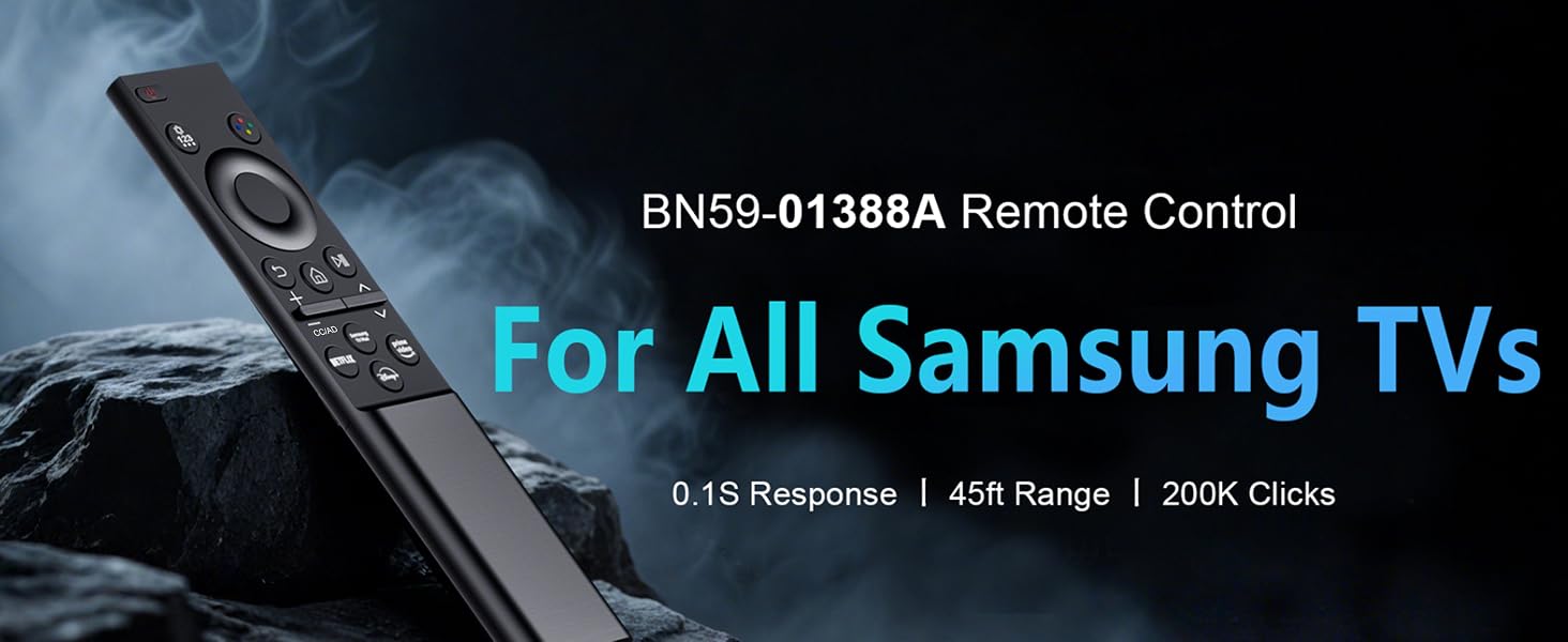 Replacement for Samsung Smart TV Remote Control, Universal Compatible with All Samsung TVs, BN59-01388A for CU7000/DU7200, for 2015-2026 All Crystal UHD, Frame, QLED, OLED, Neo QLED Smart TVs