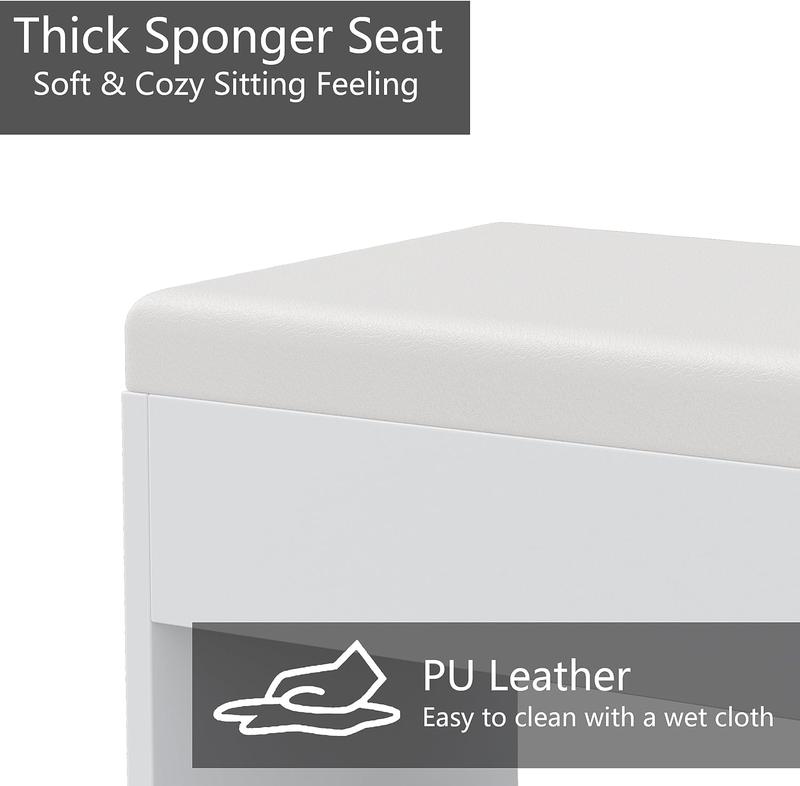 FUSOU 47"W 11 Drawer Vanity Desk with Power Outlet, Vanity Table with Chair, 3 Lighting Modes,Dressing Room, Makeup Vanity with Mirror and 12 LED Lights