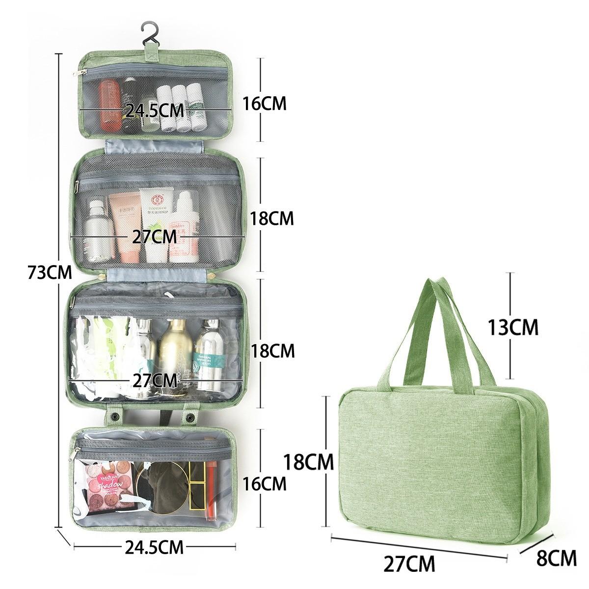 Waterproof Foldable Travel Kit, Multi-Functional Bathroom Essentials Bag, Compact Design for Easy Storage, Ideal for On-The-Go Use