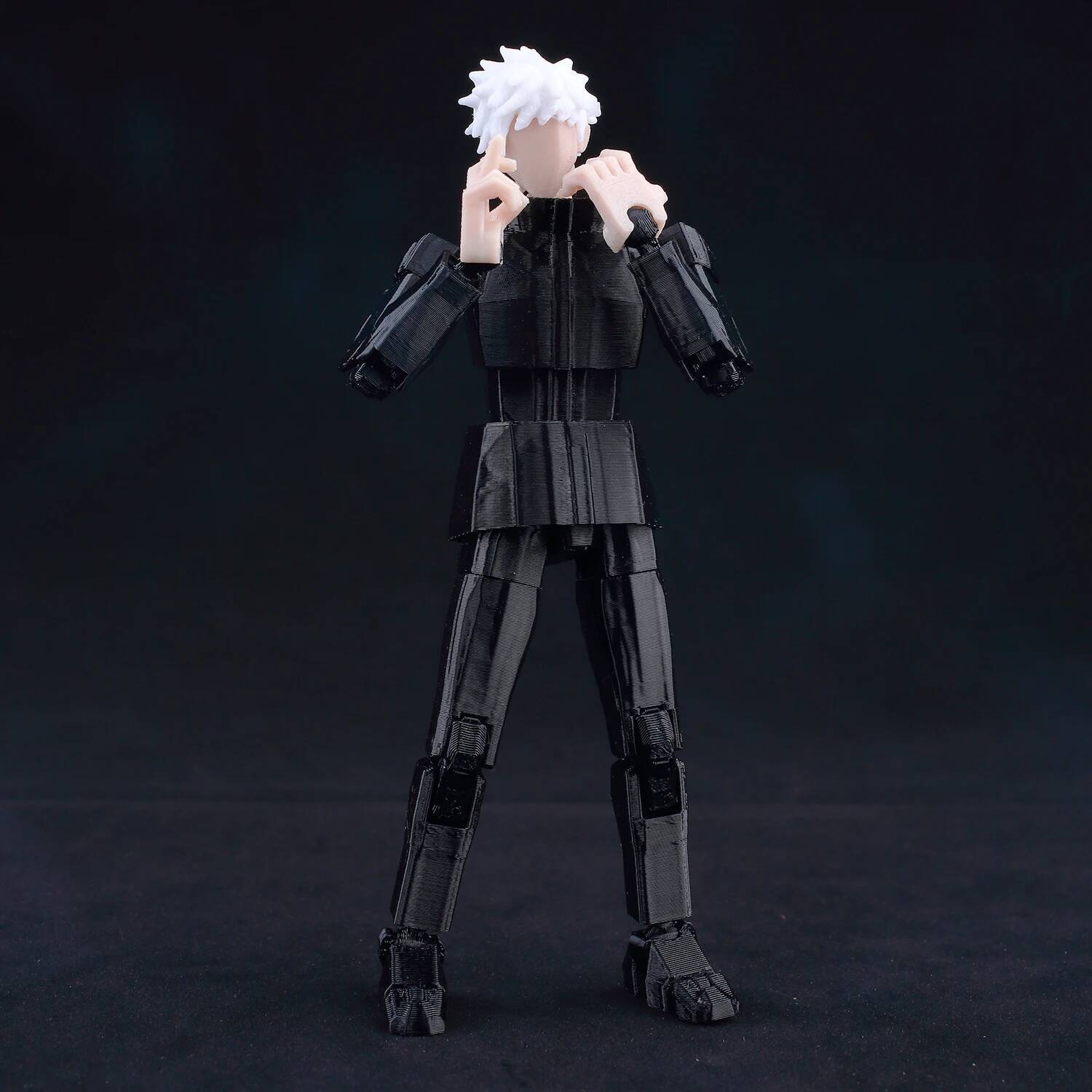 9L 3D Jujutsu Kaisen  Figure Titan 13 Anime Gojo Black Outfit Model Lucky 13 Model Dummy 13 Anime Multi-Jointed Poseable Toys