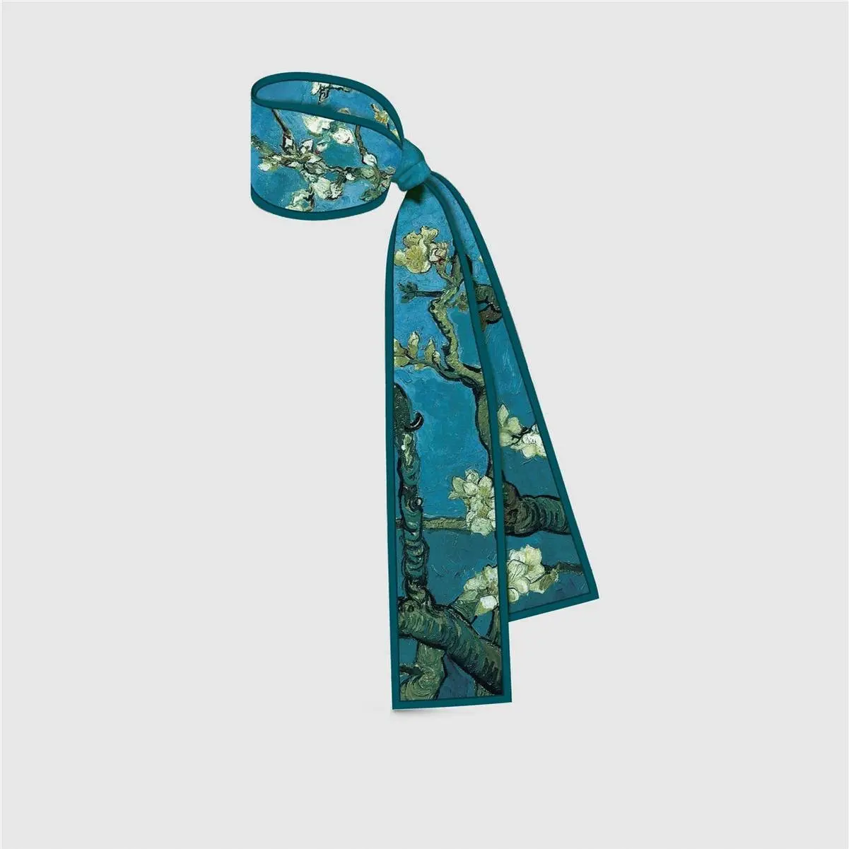 Van Gogh Oil Painting Scarf New Scarf Women Bag Hair Skinny Silk Scarves Designgn Foulard Neckerchief Headband For Ladies