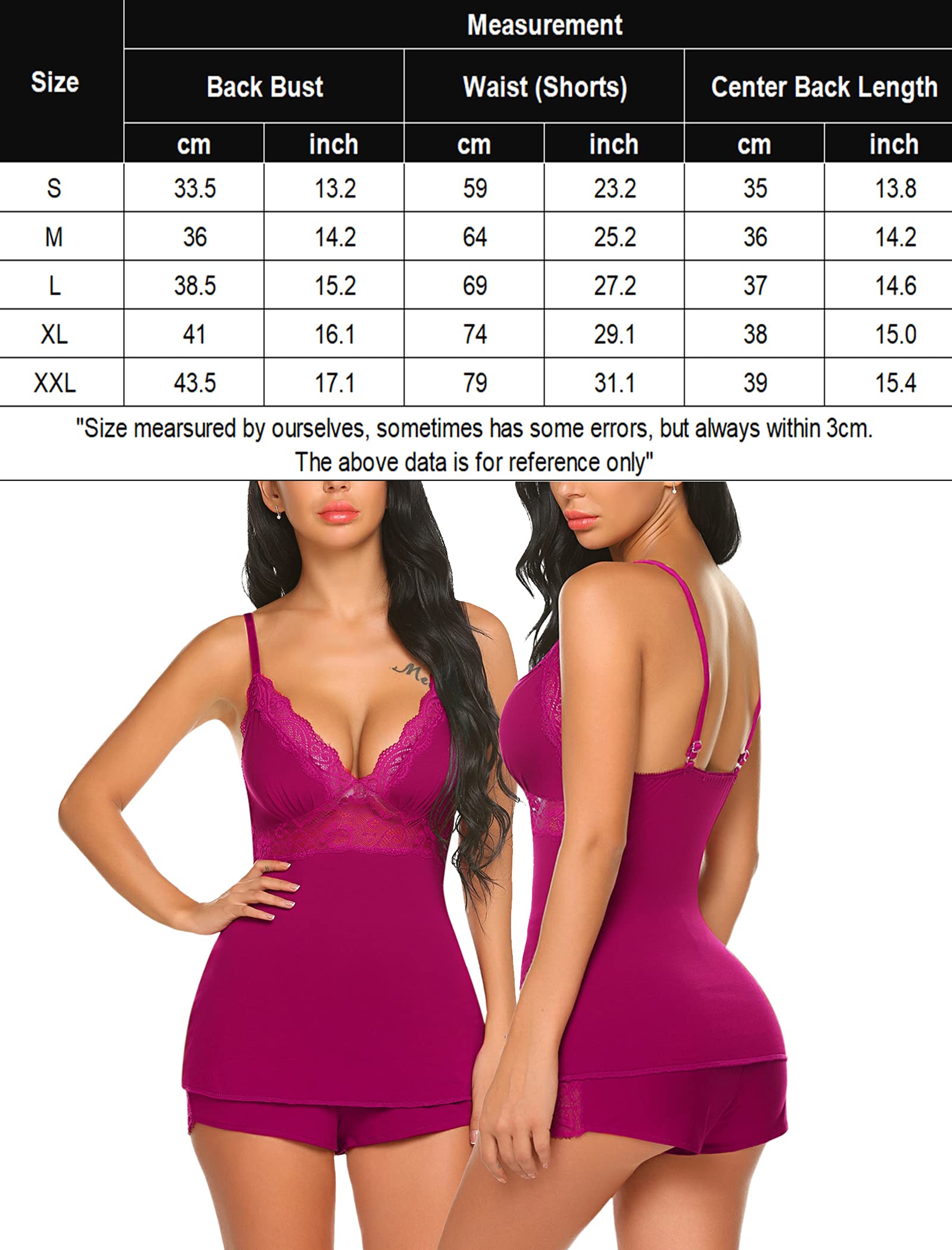 Avidlove Womens Sleepwear Lace Pajamas Cami PJS Set 2 Piece Elegant Sleepwear with Adjustable Spaghetti Straps & Elastic Waistband for Comfortable Nightwear Avidlove Womens Sleepwear Lace Pajamas Cami PJS Set 2 Piece Elegant Sleepwear with Adjustable Spaghetti Straps & Elastic Waistband for Comfortable Nightwear