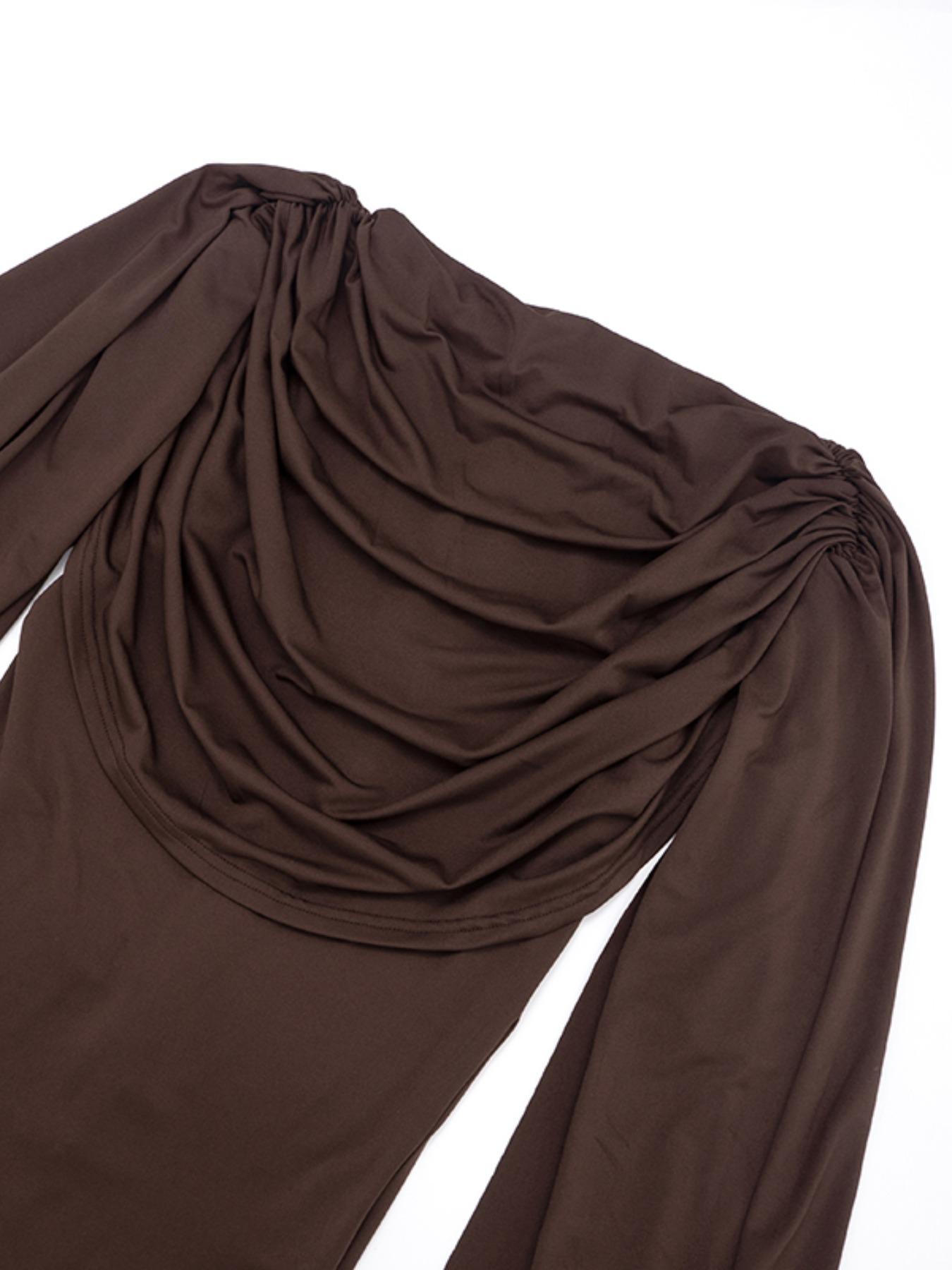 Women's Fashion Mesh Jumpsuit with Trendy Collar and Tie Design, Versatile for Single Wear & Layering, All-Season Comfortable