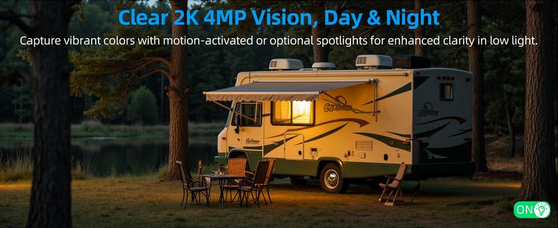 4G LTE Cellular Solar Surveillance Security Camera – 2K HD Video 360° View, No WiFi, No Power Cord Required, Remote APP Controlled, WaterProof, Motion Activated, Night Vision, 4G Data Card Included (Data refill is required for Unlimited 4G data usage)