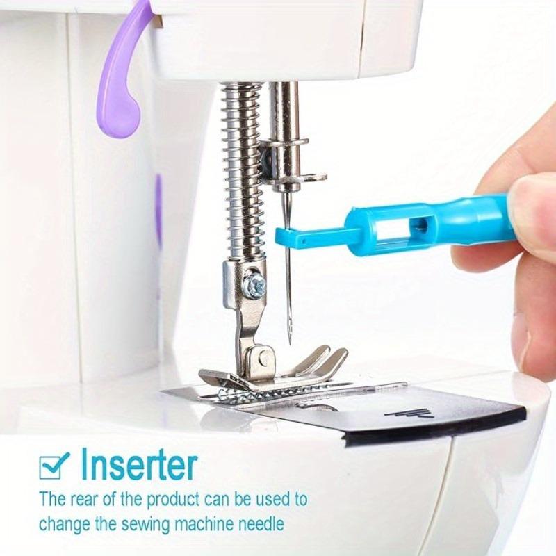 Sewing Machine Needle Threader Stitch Insertion Tool Automatic Threader Quick Sewing Threader Needle Changer Hold Needles Firmly Sewing Tools
