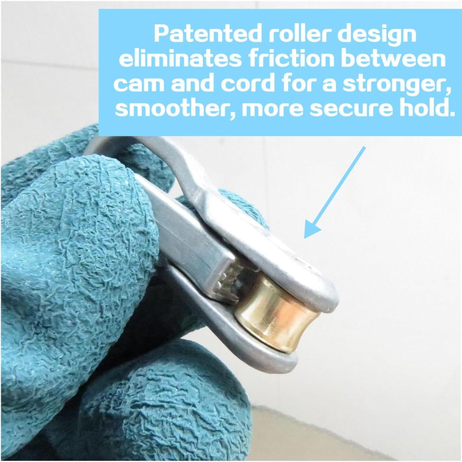 Rope with Roller Tensioner for Easy and Safe Bundling, 6-piece Rope Adjuster, Camping and Boating Tie-down Tool with Locking Buckle