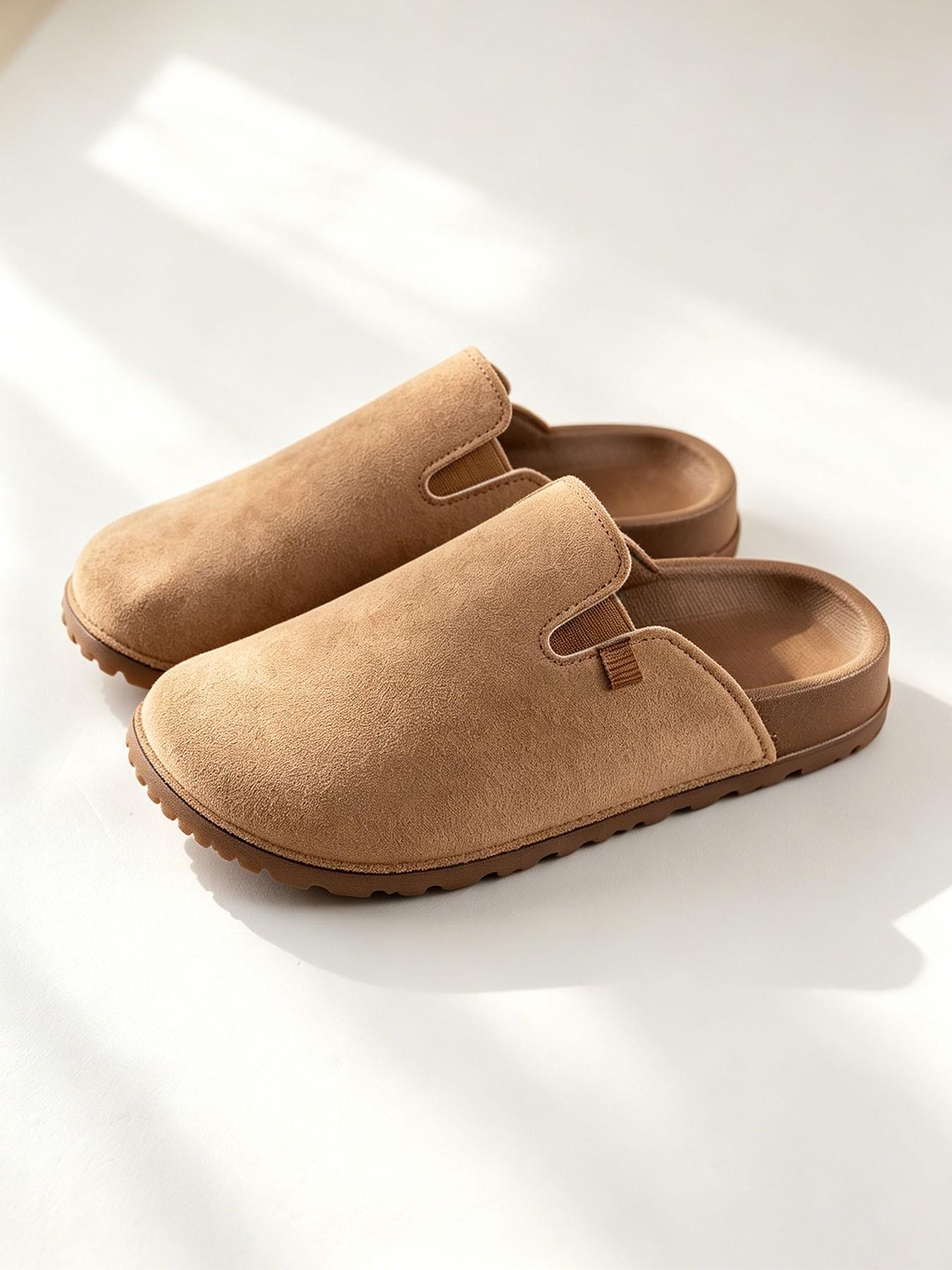 Women's Open Toe Slippers, Summer Slides, Solid Color Eva Flatform, Casual Medium Width, All Seasons, Home & Outdoors, 4 Colors Available