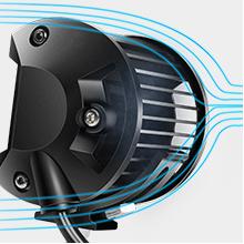 Nilight 2PC 4Inch Amber Led Pods Triple Row 60W Flood Spot Combo Driving Fog Lights with 16AWG Wiring Harness-2 Leads for Offroad Pickup Trucks Jeep ATV UTV SUV dealsforyoudays