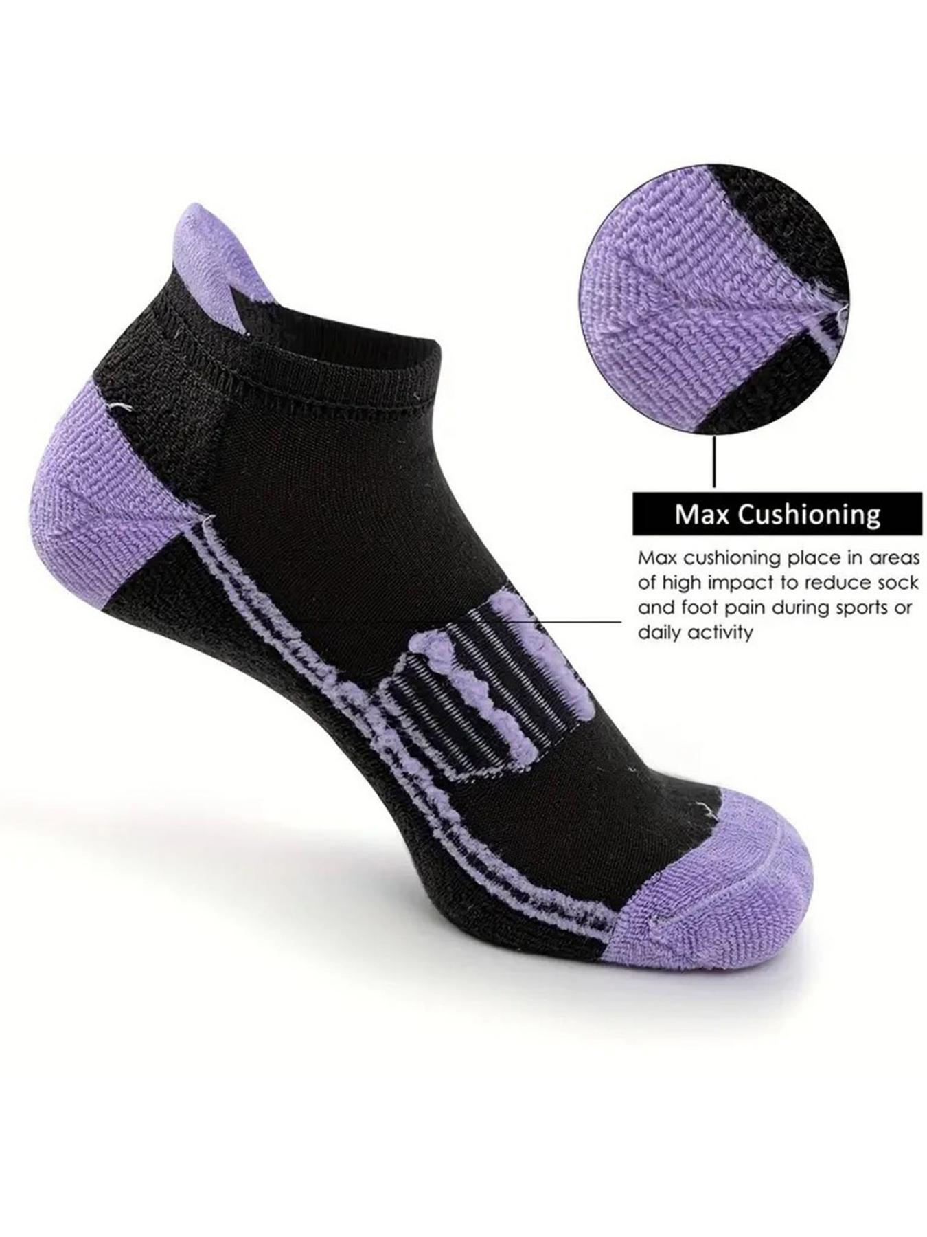 Women's Colorblock & Striped Print Ankle Socks, Casual Comfortable Breathable Socks for Daily Wear, Multipack Sock Packs Knit Socks for All Seasons