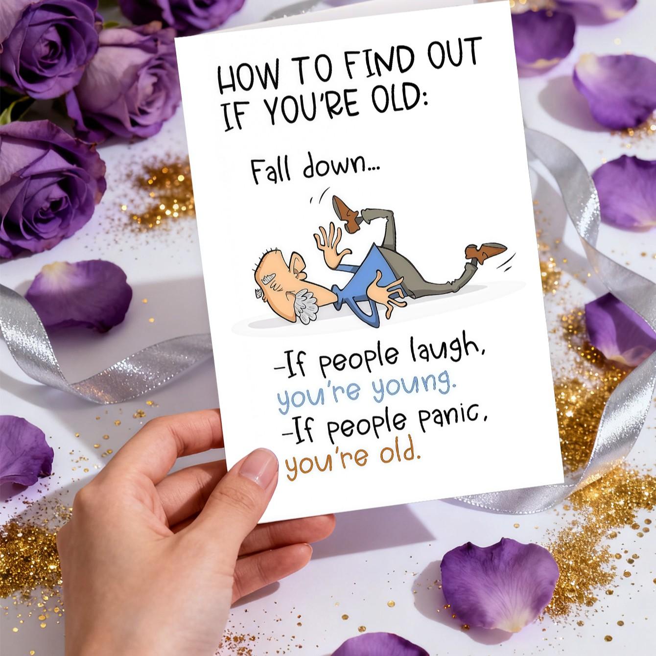 1pc Funny Birthday Card for Grandpa, Grandpa Birthday Card, Getting Older Birthday Cards For Old Friend, Humorous Gift Cards for Old Age, Funny Getting Older Birthday Cards for Friend, Birthday Gifts for Men | Grandpa | Dad | Him, Decorations for Men