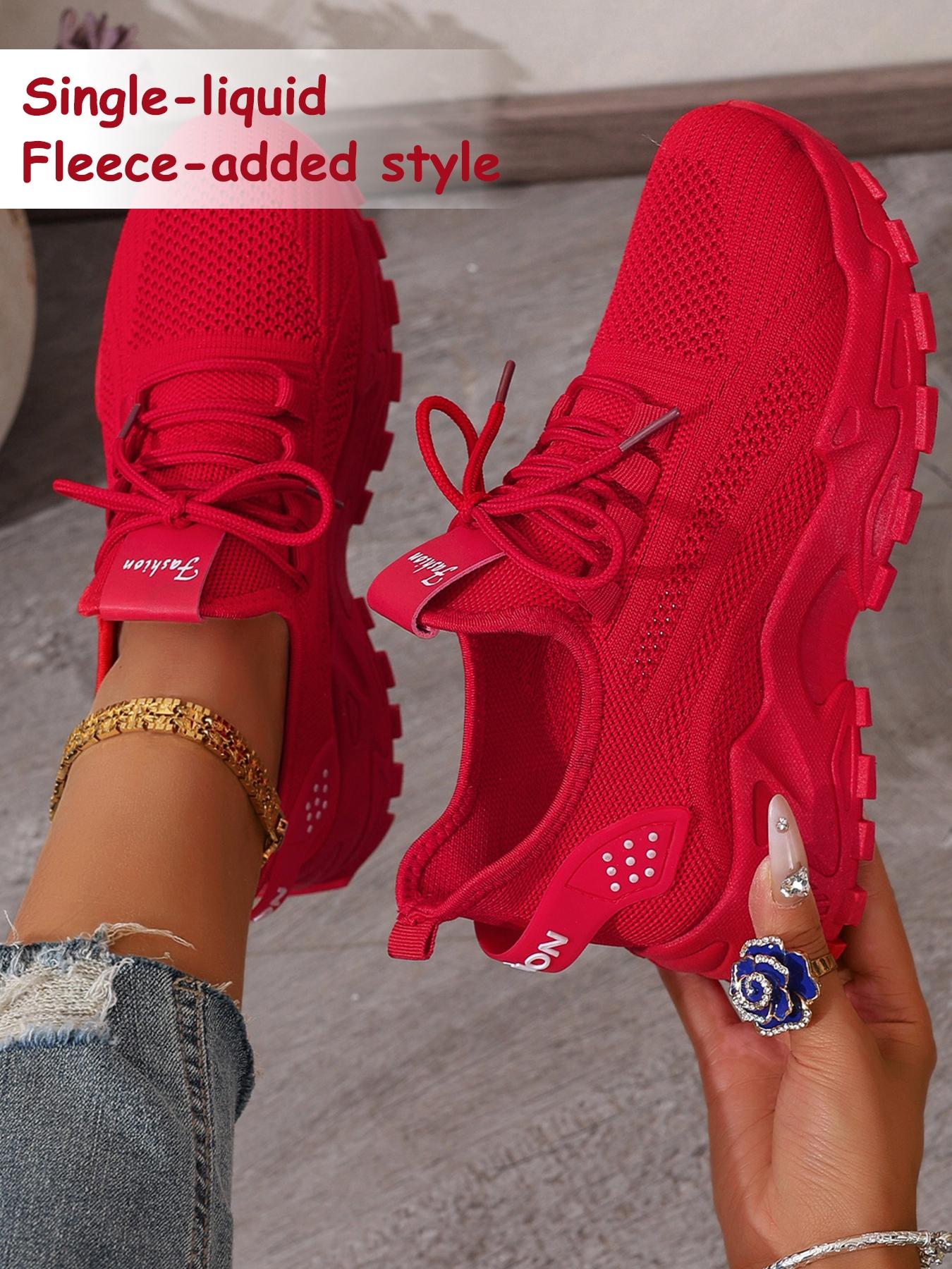 Women's Casual Low-Top Walking Shoes, Textile Upper, PVC Sole, Round Toe Design, All Season Comfortable Footwear, Lightweight Breathable Shoes