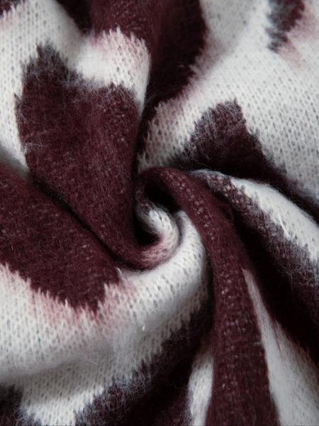 Men's Fall Winter Casual Loose Fit V Neck Button Front Knit Cardigans Sweater Coat, Soft Plush Colorblock Street Style Outerwear for Leisure Outings