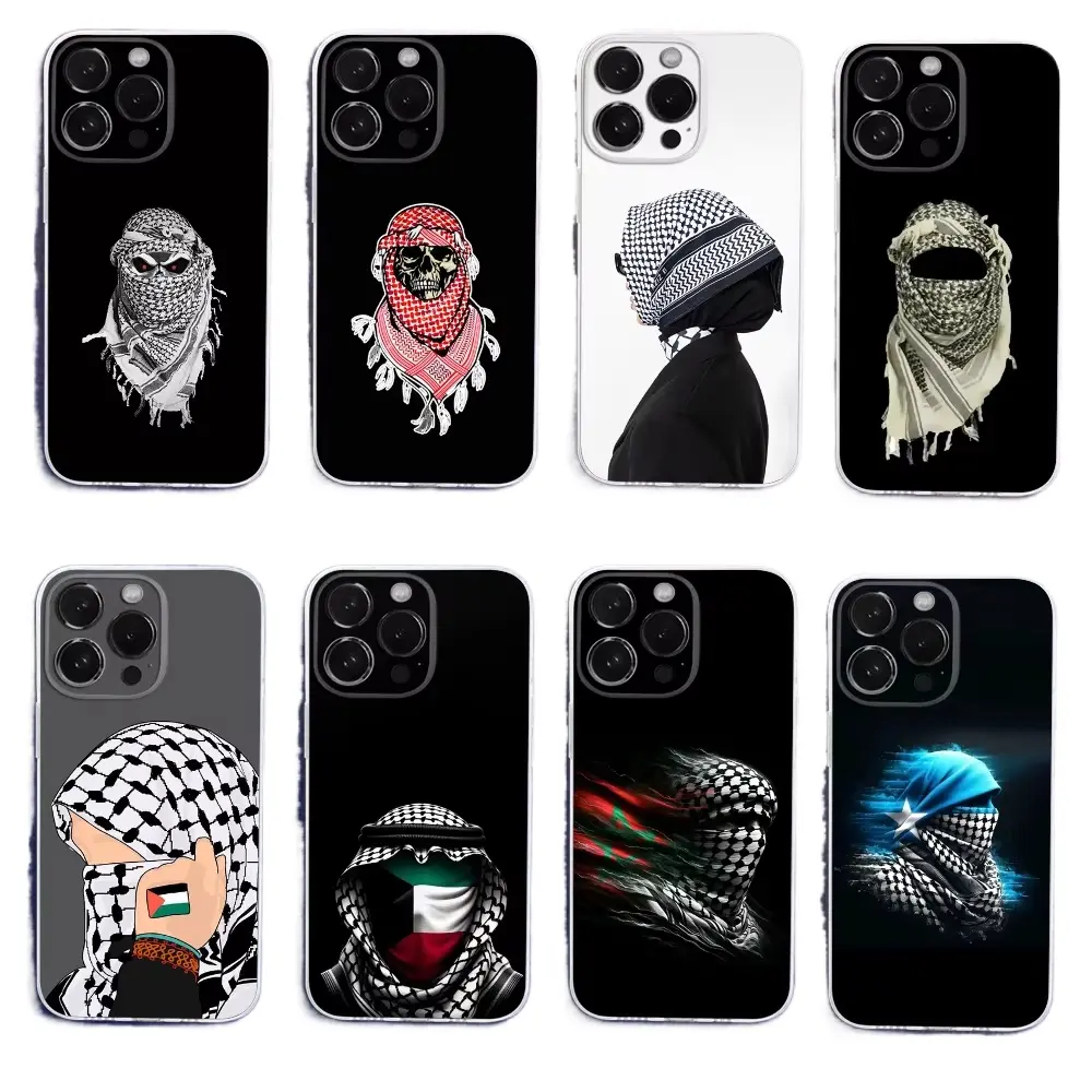 Palestinian Keffiyeh Cultural Graphic Phone Case - Shockproof Protective Accessory for iPhone 17 ProMax/Pro/Air, 16 Plus, 15-11 & Samsung S26 Ultra, S25-S24, S23 (Birthday, Christmas Gifts), Accessories