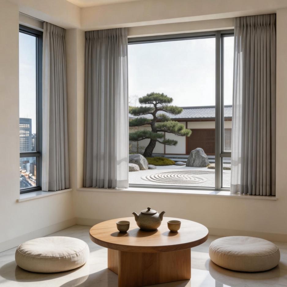 1pc French Cream Dreamy Sheer Curtain, Living Room Lazy Style, Lightweight Fabric, Fits French, Wood Styles, Cozy Atmosphere