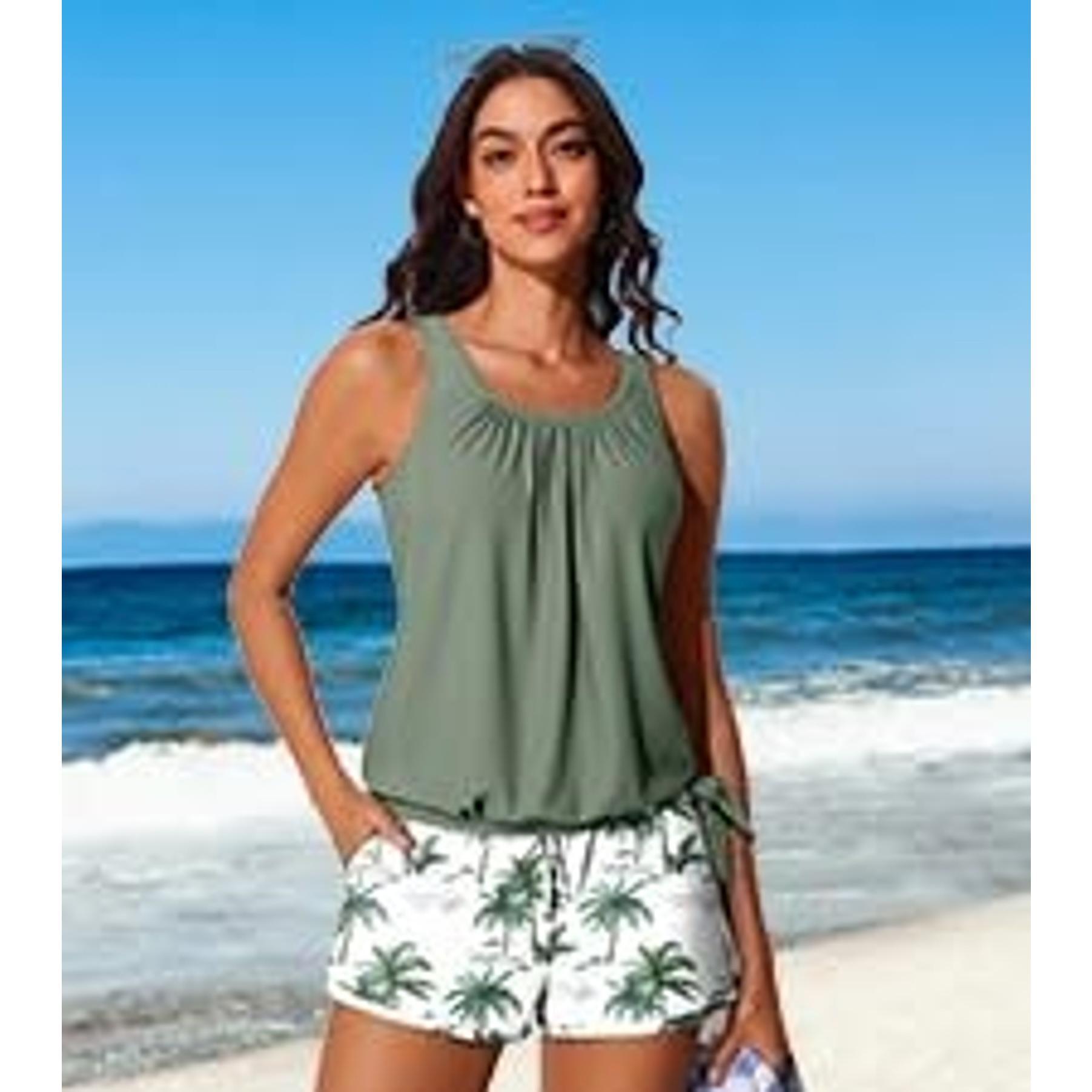 Modest Tankini Swimsuits for Women 2026 Tummy Control Two Piece