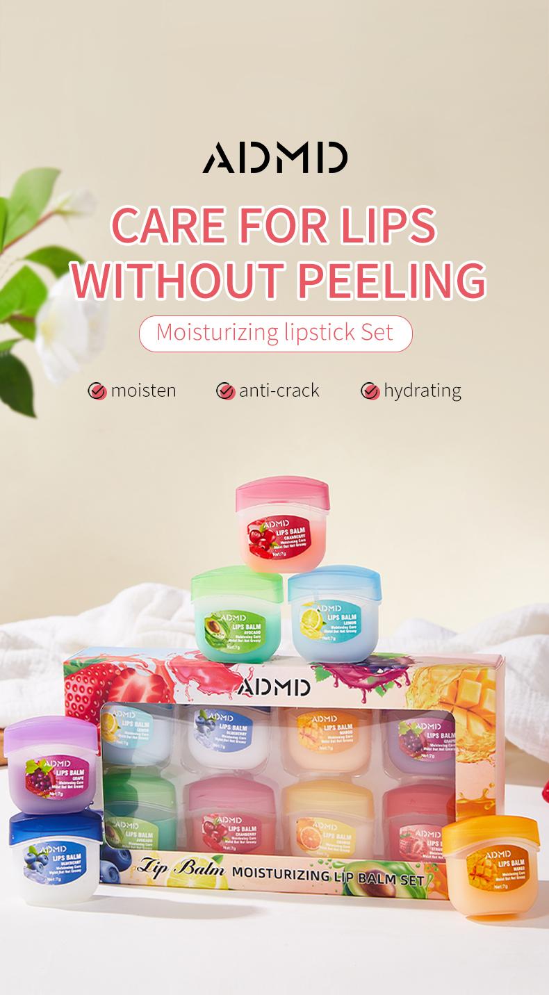 Fruit-flavored lip gloss, night lip balm, lip balm, colorless lip balm, moisturizing nourishing lip mask, suitable as party gifts and seasonal gifts, small and convenient