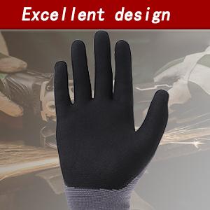 Findmall Seamless Protective Work Gloves - Safety Gear, Strong Working Gloves, Wear-Resistant, Anti-Slip, Unisex for Construction, Warehousing (3/6/12 Pairs)