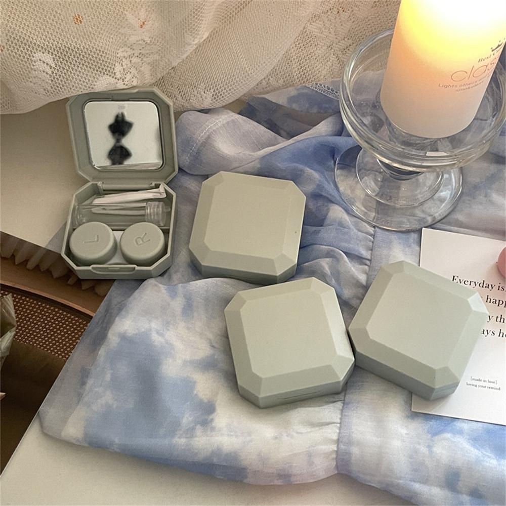 Contact Lenses Box Plastic Portable Contact Lens Case Travel Kit Holder Portable Candy Color Contact Lenses For Fashion Daily