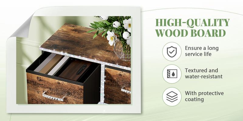 【Prime Day】9 Drawer Dresser for Bedroom, Storage Organizer with 9 Drawers, Chest of Drawers with Fabric Bins, Sturdy Metal Frame, Wood Tabletop for Guest Room, Closet, Entryway, Nursery