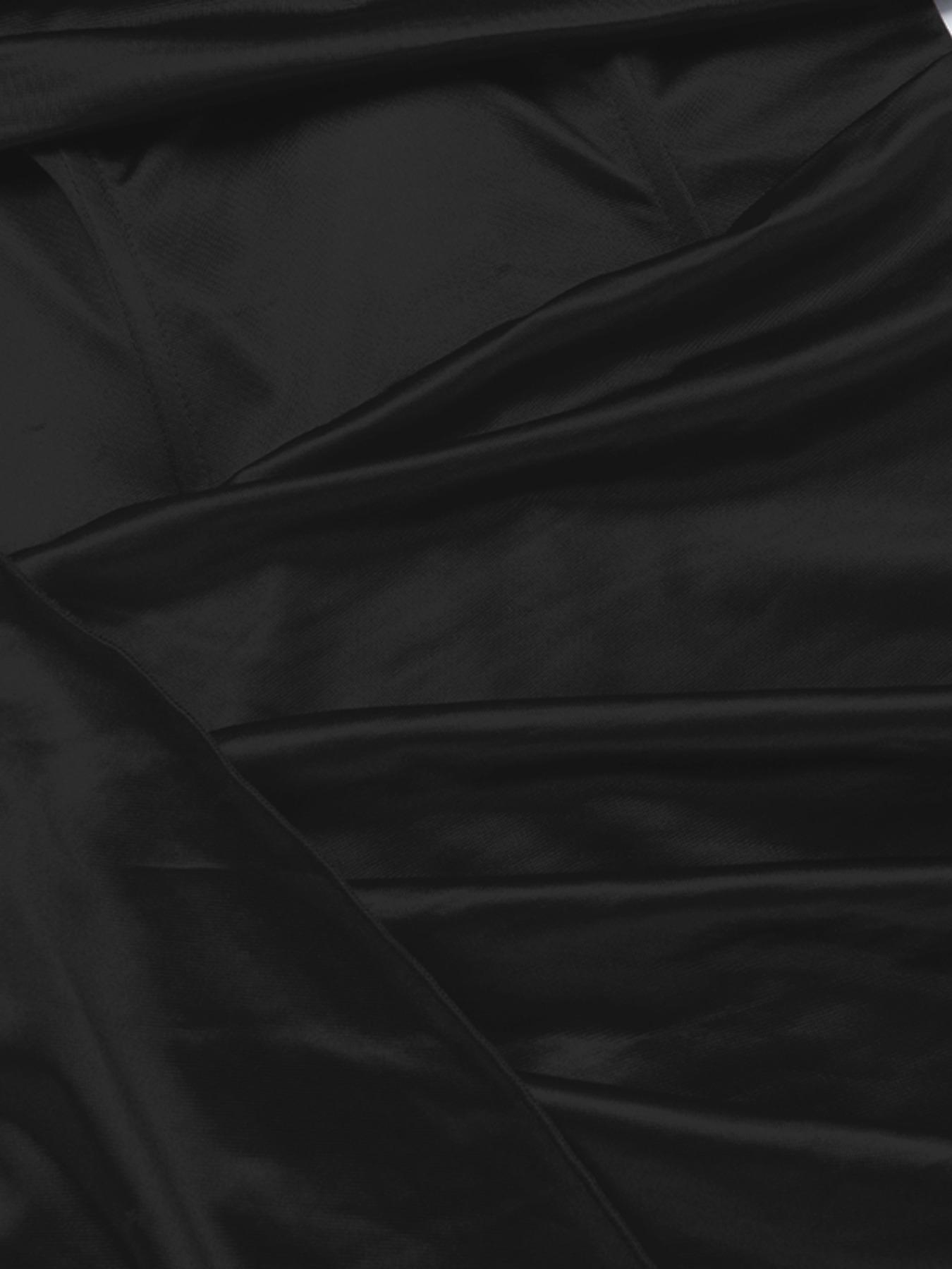 Deep V Waist Satin Split Dress, Elegant Evening Gown, Stylish Party Wear, Formal Wear, Comfortable Fit, Perfect for Special Occasions