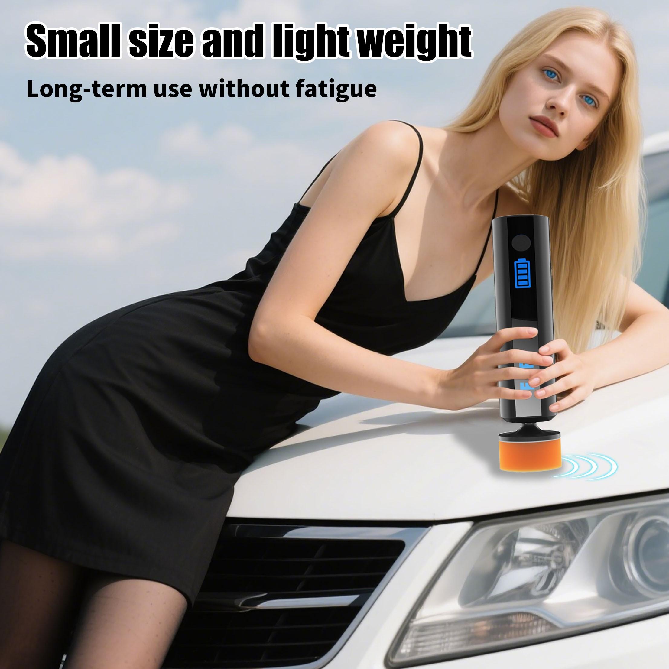 Mini Polishing Machine for Cars, Car Polisher Tool, USB Charging Wireless Car Paint Scratch Repair, Windshield Oil Film Remover, Detail Polishing Kit