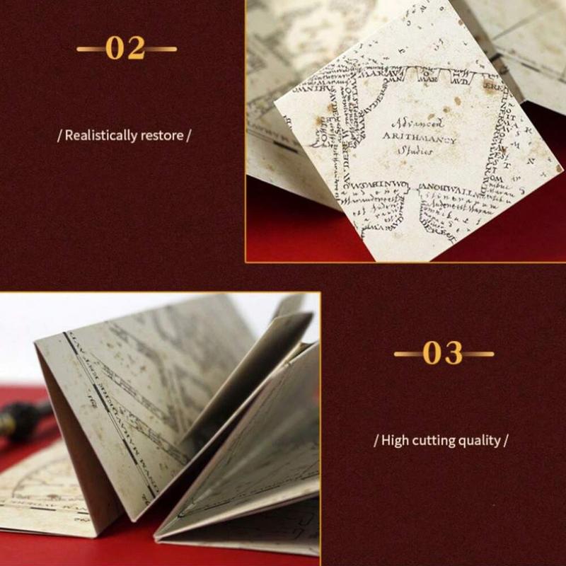Harry Potter Officially Licensed Marauder's Map of Hogwarts School of Magic Treasure Hunt Prop for Cosplay & Home Decor Unisex Edition