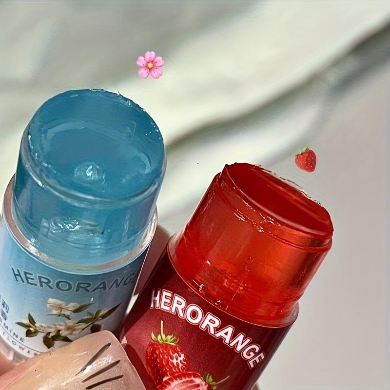 HERORANGE lip balm available in 12 colors. Mini portable autumn/winter lip balm. Natural and transparent shades. Moisturizes and hydrates, deeply repairs overnight. Can be layered with lipstick for everyday wear to create a plump, Moisturizing