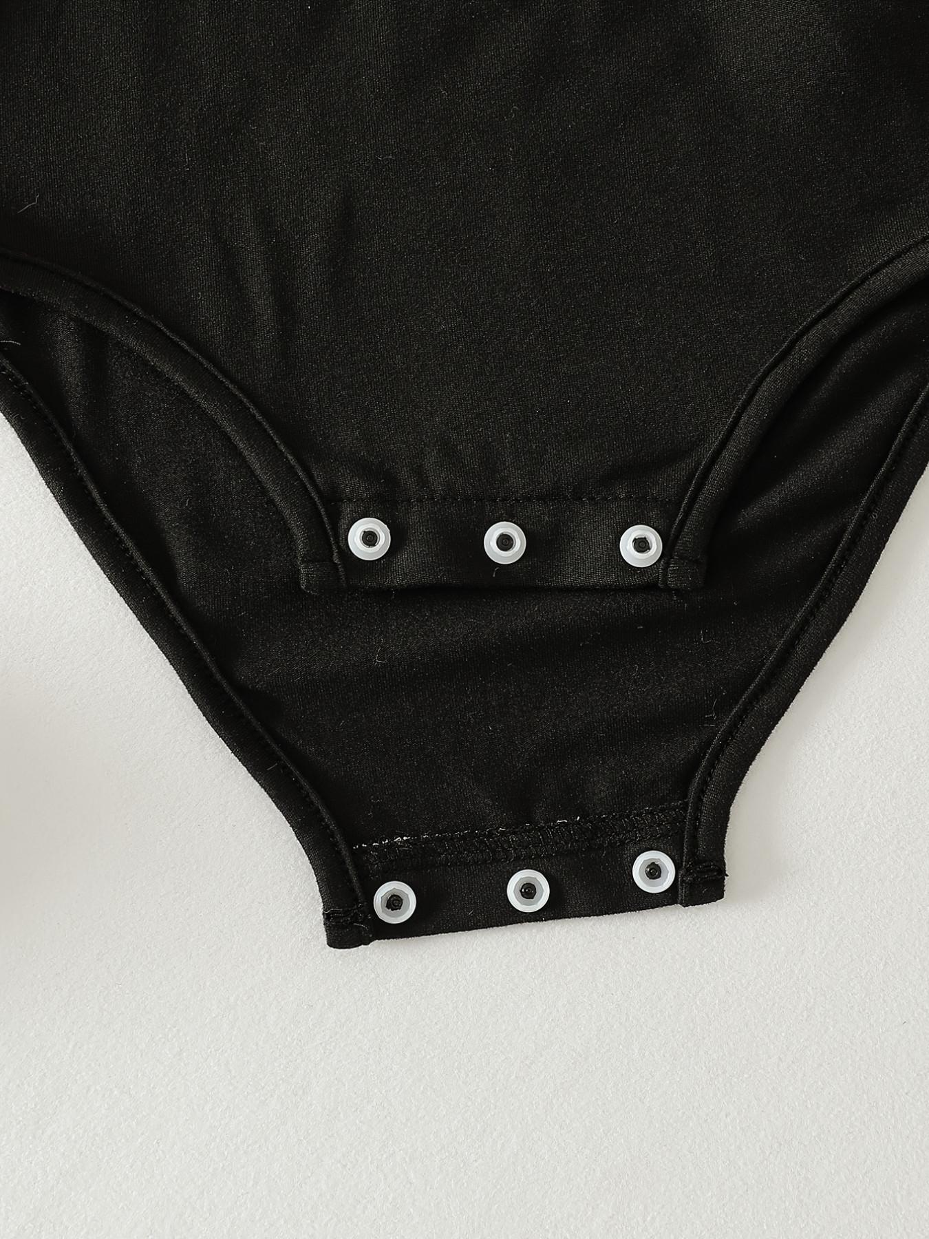 Girls' Spring Bodysuit, Retro Polka Dot Sweetheart Style, Long Sleeve Netting Bodysuit for Baby Girls, Polka Dot Netting Bubble Sleeves + Semi-Transparent Netting Round Neck, Perfect Birthday Gift for Baby Girls, Suitable for Daily Home Wear and Travel