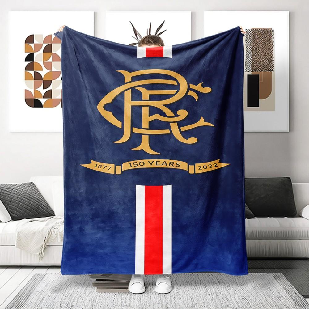 Lion Rangers Team Logo Flannel Blanket, Ultra Soft Digital Print Throw, Sofa Bed Office Travel Use, Perfect Holiday Gift