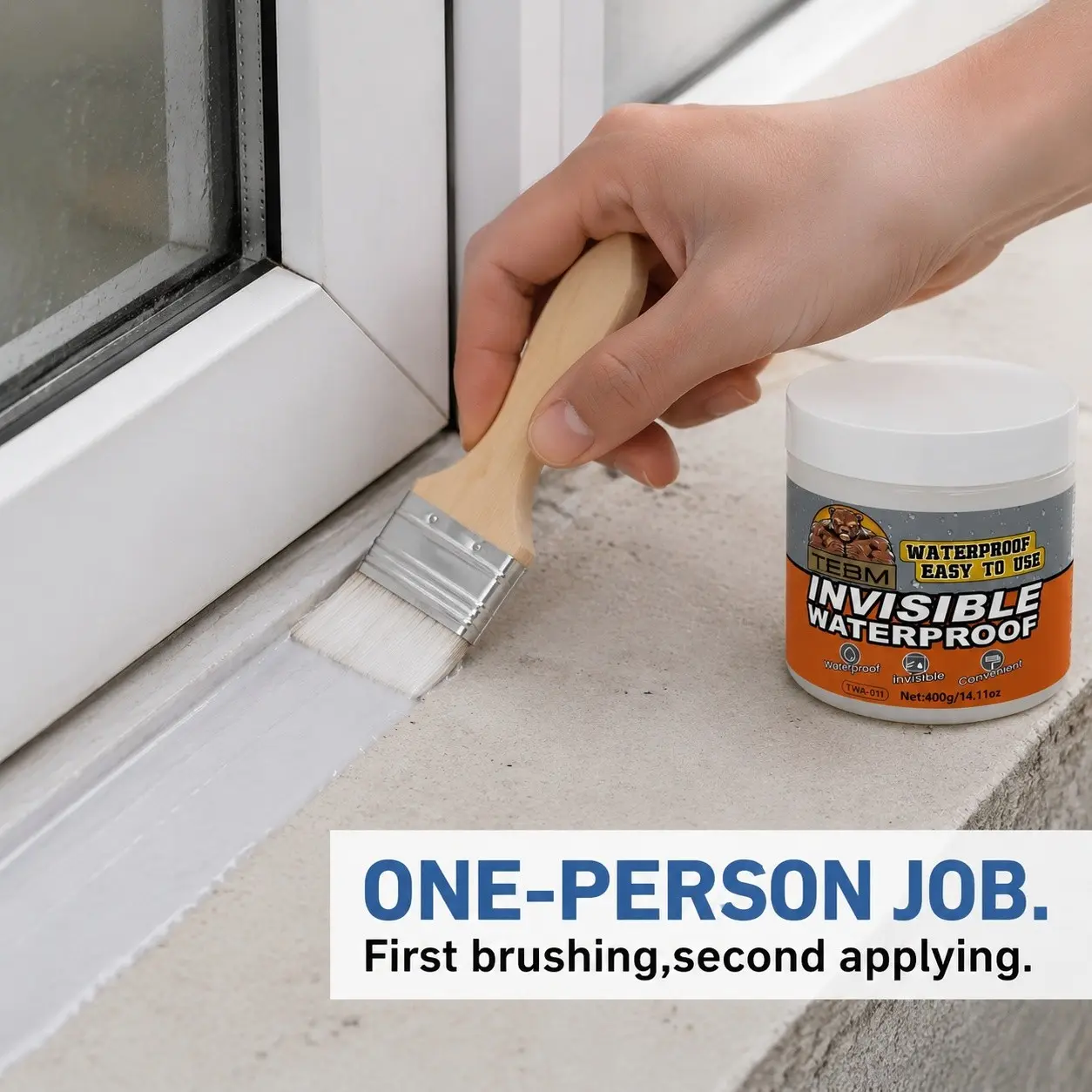 Multi Purpose Clear Waterproof Coating Invisible Leak Repair Sealant Anti-Crack Durable Seal For Tile Concrete Wall Sink Balcony Household Surface Protection