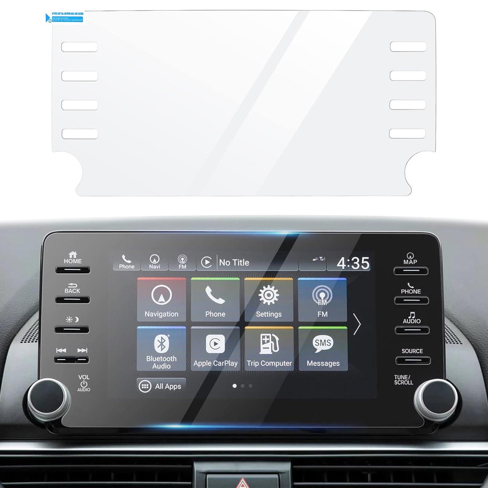 Canvcle Custom Fit for Screen Protector 2018-2021 Honda Accord Sport EX-L Touring Tempered Glass 9H Navigation Touchscreen Protective Film (8-Inch) Smooth Cover Protection