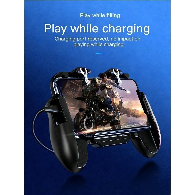 Mobile Game Controller Set, Ergonomic Grip Comfort, E-Sports Style Auxiliary Shooting Operation, Suitable for Smartphone Gamers