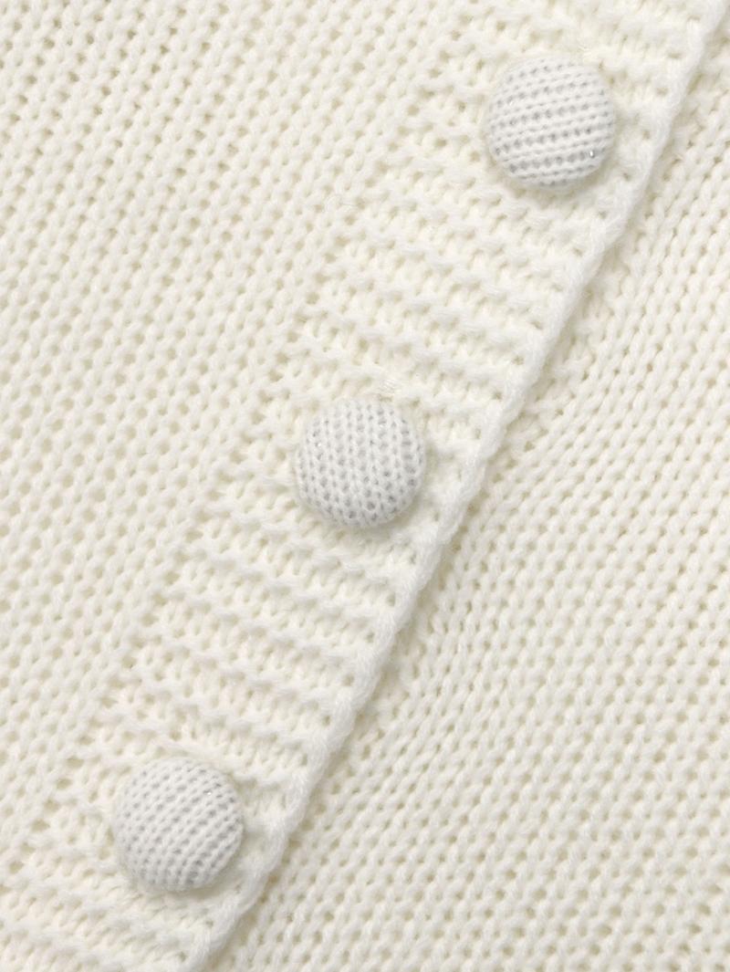 Women's Elegant Retro French Style Short Cardigan Sweater Set, Casual Long Sleeve Knit and Skirt for Autumn Winter Fashion, Womenswear